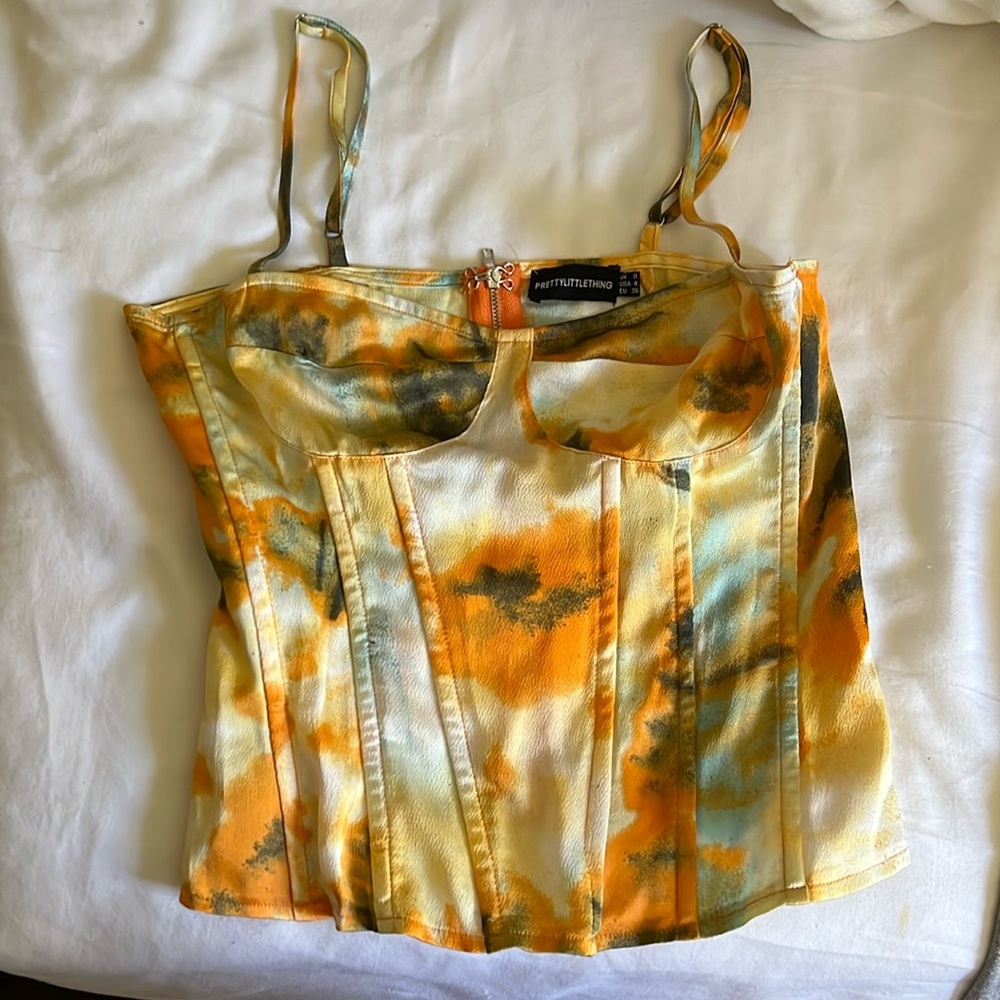 Pretty little thing orange corset